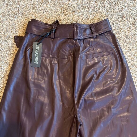 NWT Size 25 Women’s Faux Leather Pants (BLANKNYC) Grape Shake - Picture 10 of 13